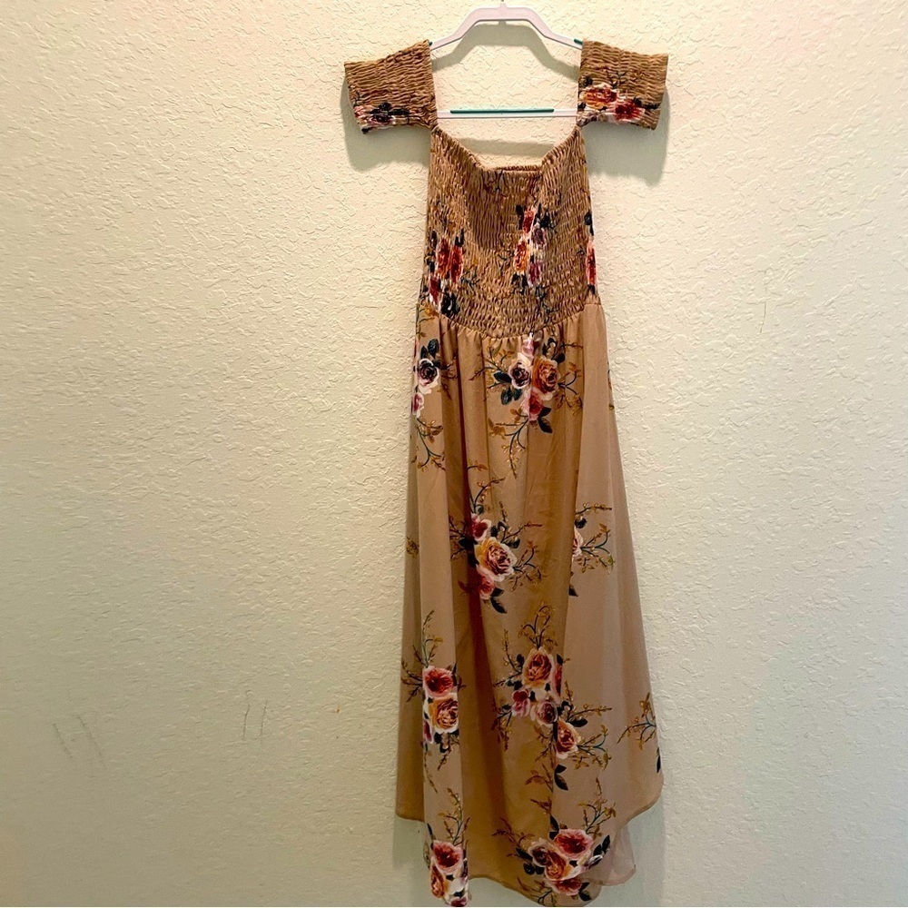 Chic Floral Asymmetrical Dress